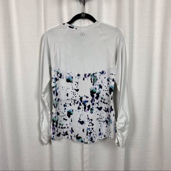 Calia by Carrie Underwood White Pattern Long Sleeve Rashguard Sz.S - Picture 7 of 12